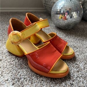 John Fluevog F-Trip Bridgett Leather Sandals